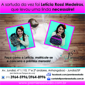 Letícia Rossi medeiros foi a sortuda da vez - Premiere estúdio de Dança Jundiaí