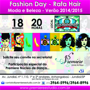 Fashion Day Rafa Hair  no Cochabamba Sports Bar - Premiere Estúdio de Dança Jundiaí